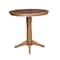 International Concepts Round 36 in Round Extension Dining Table with 2 X-Back Stools, Distressed Oak, 36 in W, 48 in L K42-36RXT-27B-S6132-2 - alternate 2